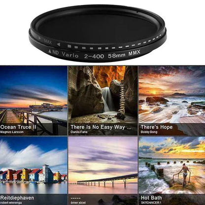 Adjustable Fader ND Filter ND2-ND400 – Variable Neutral Density Camera Lens Accessory for Enhanced Photography