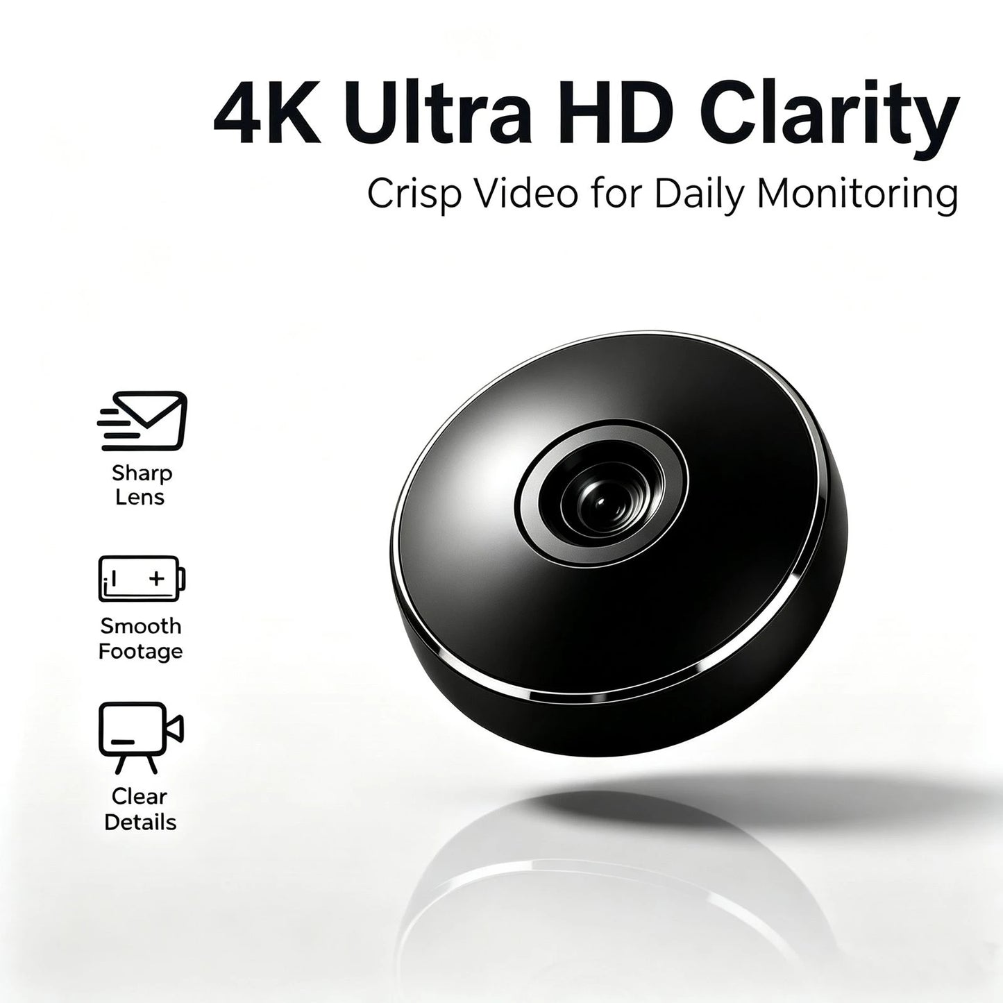 Mini HD WiFi Security Camera - Wireless Portable Monitor with IR Night Vision & Remote Viewing