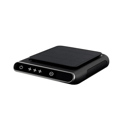 Solar Car Air Purifier - 1200mAh USB Rechargeable Wireless Air Ionizer & Freshener