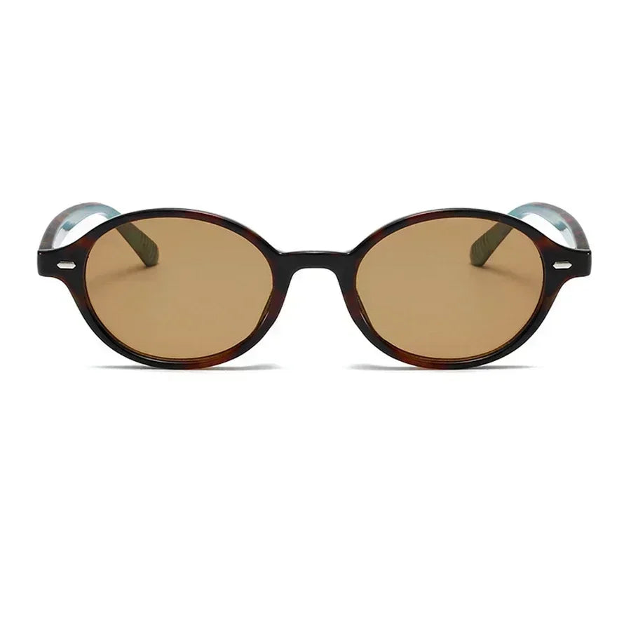 Retro Oval Rivet Sunglasses for Women & Men – UV400 Vintage Fashion Eyewear