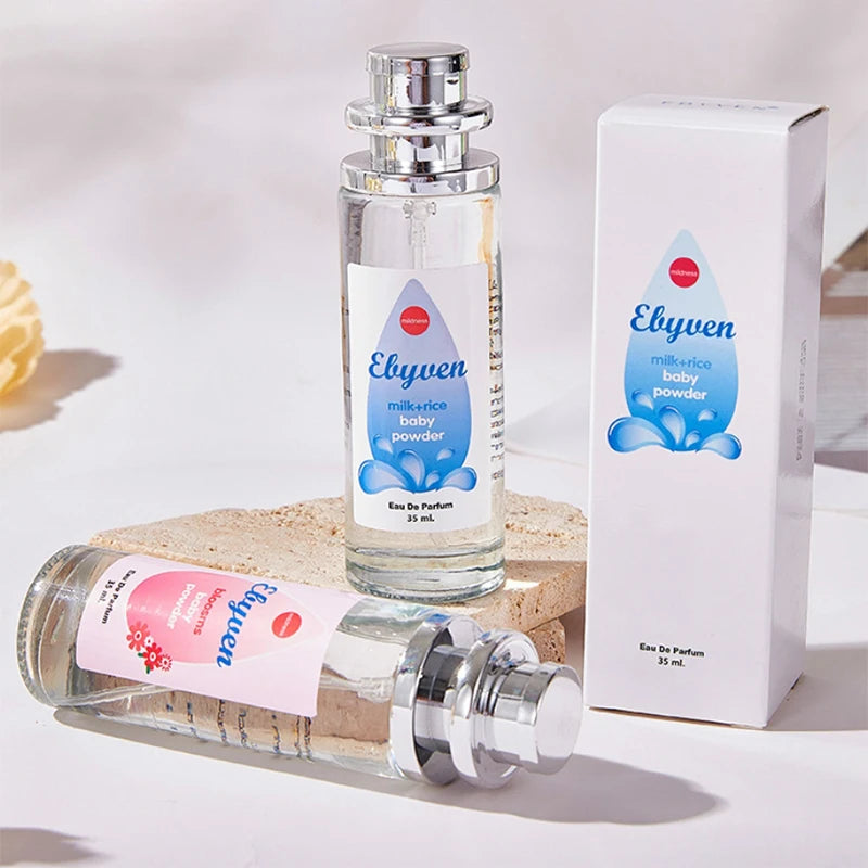 Milk Rice Baby Powder Eau de Parfum 35ml – Long-Lasting Bloom Bedtime Scent, High-Quality Portable Perfume by Israel Tower