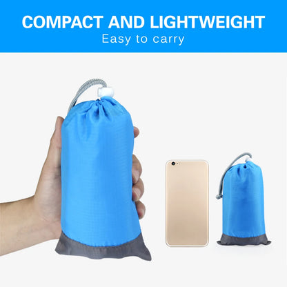 Waterproof Outdoor Beach Blanket | Portable Picnic Mat with Sun Shade Tent Tarp - Camping Ground Mat with Storage Sack