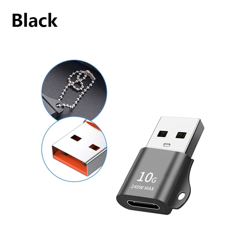 USB C 3.0 Adapter - Type C Male to USB 2.0 Female Converter for Mobile Phones, PC Laptops & Devices