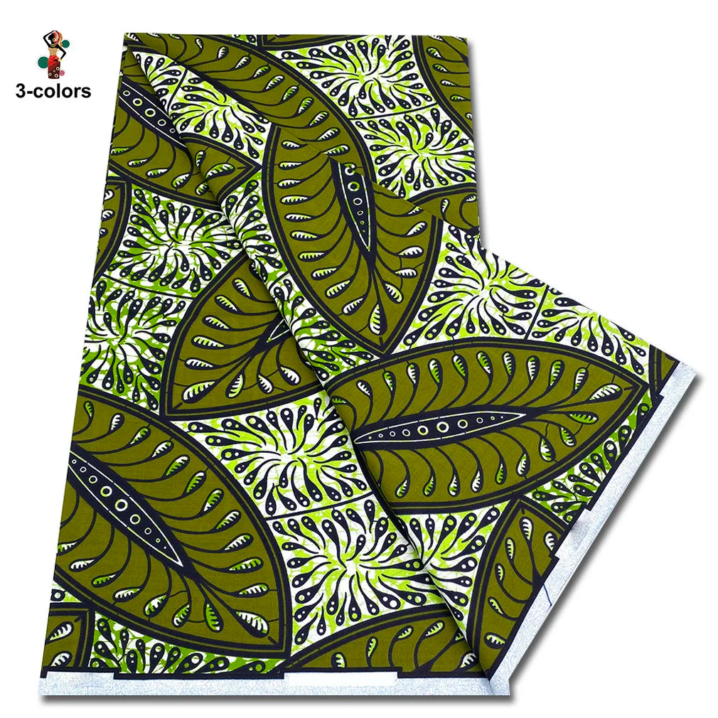 2026 Original African Wax Print Fabric - 100% Cotton Nigerian Ankara Batik Soft Pagne Material