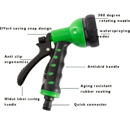 High-Pressure 7-Mode Water Spray Gun – Adjustable Hose Nozzle for Car Wash, Garden Watering & Multifunction Irrigation Sprayer