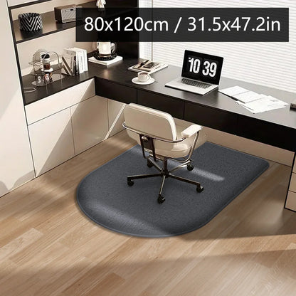 Solid Color Flannel Chair Mat – Thickened Soft Floor Carpet for Computer Desk, Swivel Chair, Study & Dressing Table Use