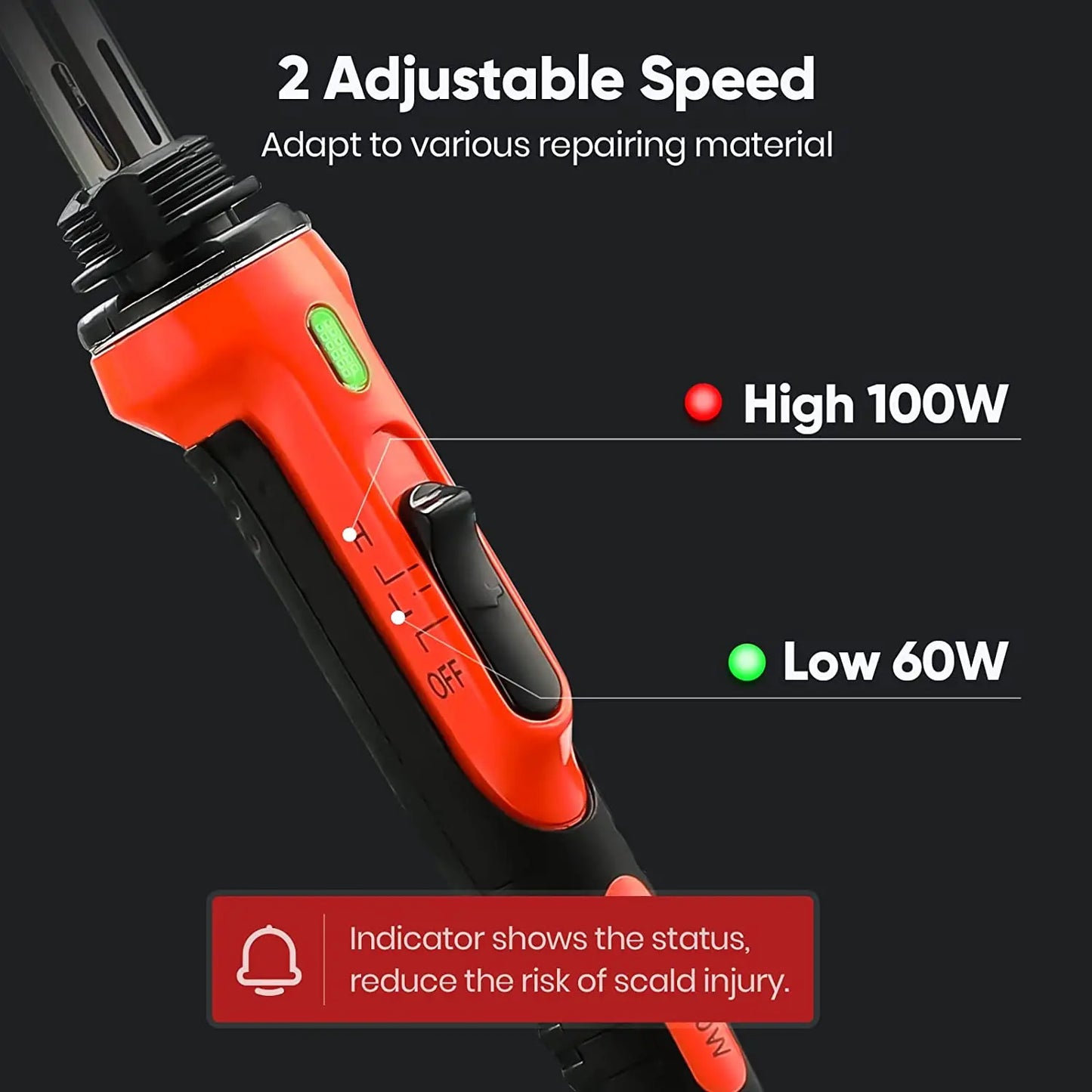 Car Bumper Repair Electric Soldering Iron | Thermal Stapler Leather Ironing Tool | Smoothing Tool with PP Glue Stick | Plastic Repair