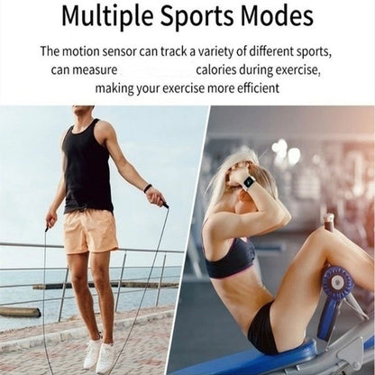 Smartwatch Fashion Sports Bracelet for Women & Men, Multi-Function USB Charging, Compatible with Xiaomi & Huawei