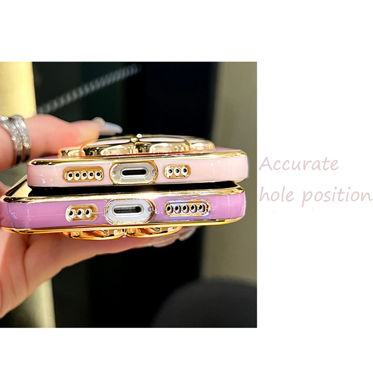 Mirror Rabbit Flower Strap Case for Xiaomi Redmi Note 11 / 12 / 10 / 9 Series – Pro Max Stand Phone Cover with Decorative Strap & Protective Design