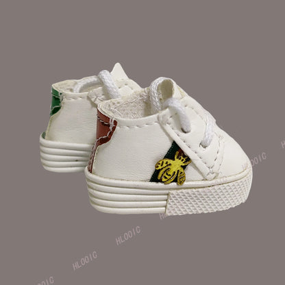 Labubu Doll Sneakers (4x1.8cm) - Shoes for 17cm Macaron Plush, 15cm EXO Cotton, & 1/6 BJD Dolls Accessories