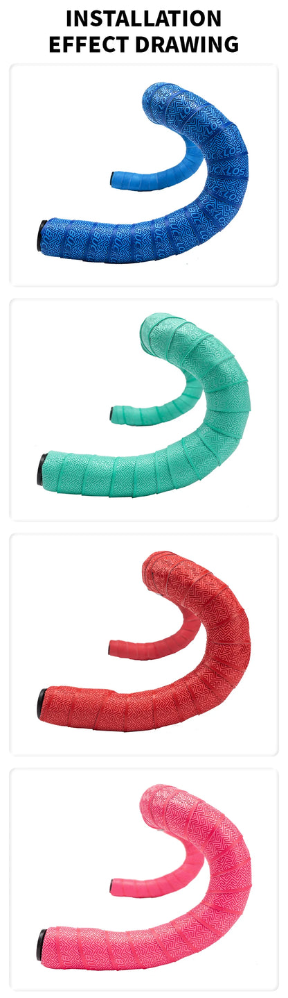 BUCKLOS Road Bike Handlebar Tape – Soft Non-Slip Drop Bar Strap for Gravel, Racing & Speed Bicycles