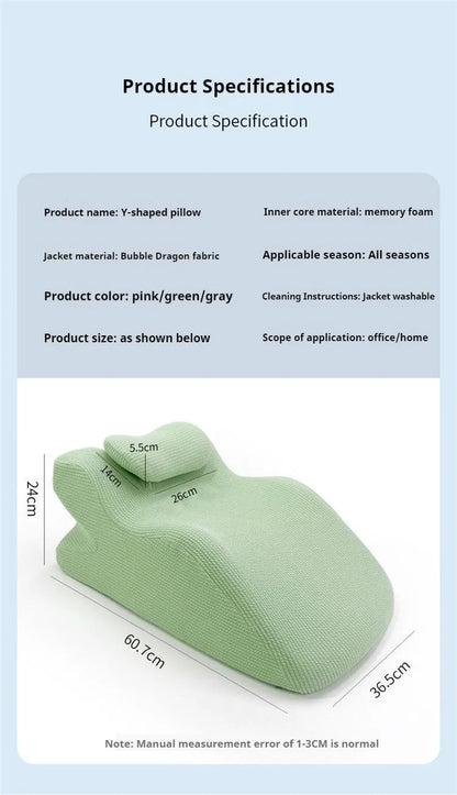 Face Down Pillow – Ergonomic Home Massage Cushion with Neck Support for Comfortable Sleeping & Bed Wedge Support