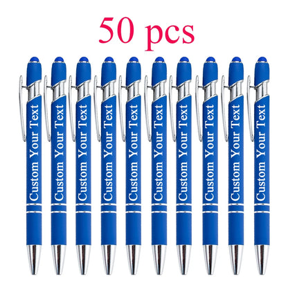 Customized Ballpoint Pen with Stylus - Personalized Metal Name & Logo Pen for Business, Graduation & Gifts
