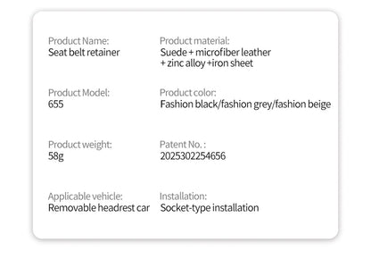 Car Seat Belt Limiter Extension – Adjustable Anti-Pinch Safety Device for Pregnant Women & Children