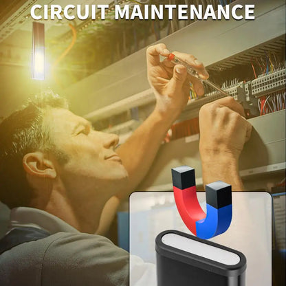 Rechargeable 550LM LED Keychain Flashlight — Mini Pocket Torch Lantern with Magnet for Emergency & Work