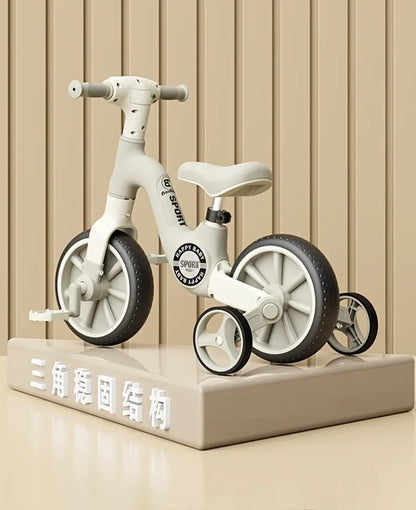 2-in-1 Children’s Balance Bike – Three-Wheeled Multifunctional Pedal Walker with Music & Lights, Indoor and Outdoor Baby Toy