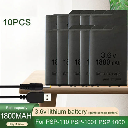 1800mAh Replacement Battery for Sony PSP 1000 – 3.6V Li-ion Rechargeable Battery for PlayStation Portable