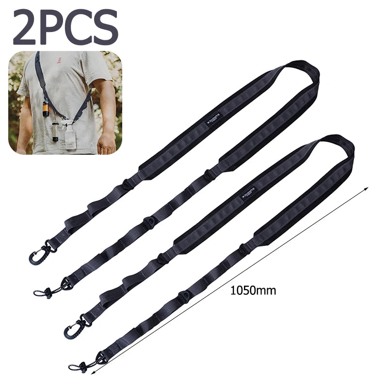 Adjustable Camping Shoulder Straps – Durable Webbing Loop Carry System for Hiking, Outdoor Gear & Travel