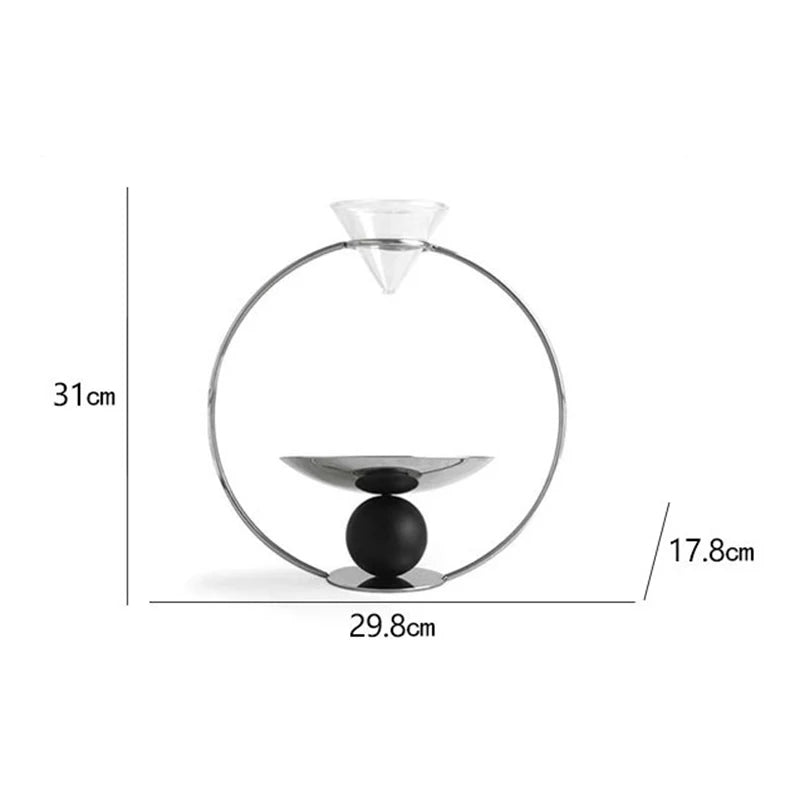 Luxury Nordic Sand Hourglass - Modern Metal Aesthetic Timer & Relaxing Room Decor