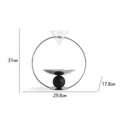 Luxury Nordic Sand Hourglass - Modern Metal Aesthetic Timer & Relaxing Room Decor