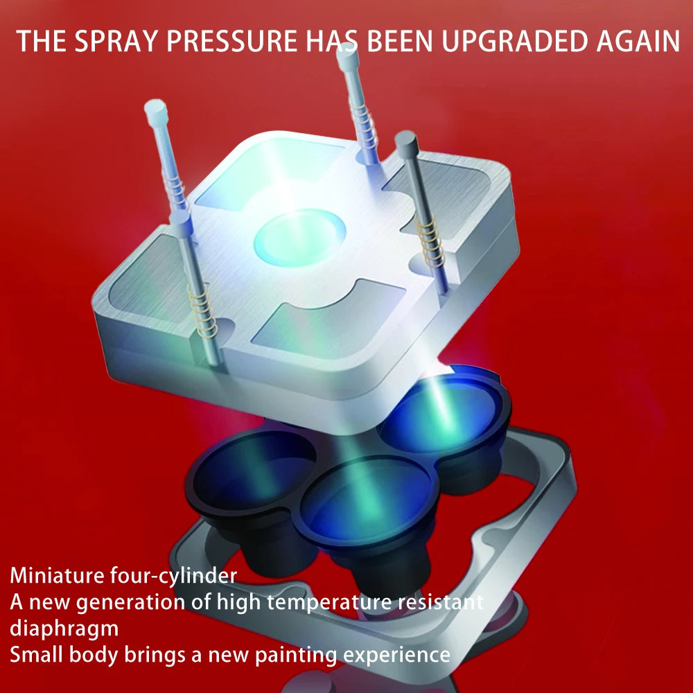 HM-02 Handheld Portable Air Compressor – Automatic Airbrush Pump for Hobby, DIY & Model Spraying