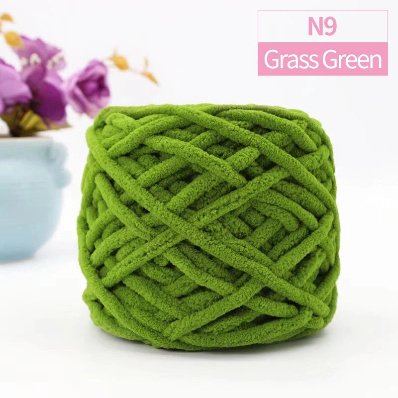 QJH Chunky Blanket Yarn – Luxury Thick Polyester Jumbo Knitting & Crochet Yarn for Blankets & Pillows, 100g Ball