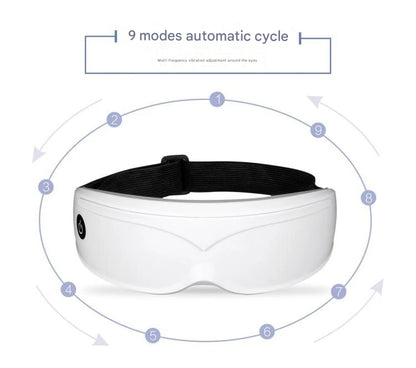 Eye Massager with 9 Modes & Multi-Frequency Vibration – 22-Magnet Therapy for Eye Health