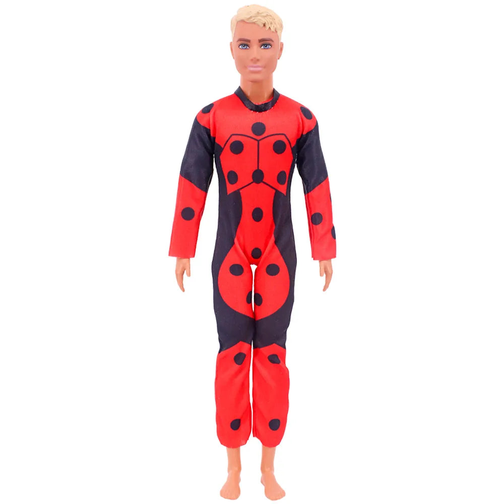 30cm Ken Doll Clothes – Pop Suit Top & Pants Outfit for Boys, Holiday Gift Doll Accessories