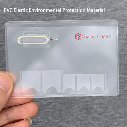 Portable SIM & Memory Card Storage Box — Micro, Nano SIM Card Protector Holder