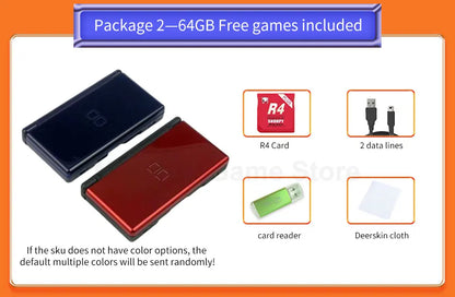 Original Nintendo DS Lite Game Console – Palm Game with Game Card & 32GB/64GB/128GB Memory Card, Mini Ultra
