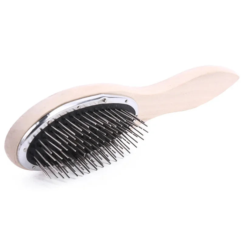 Wig Brush & Steel Comb - Professional Anti-Static Detangling Tool for Hair Extensions