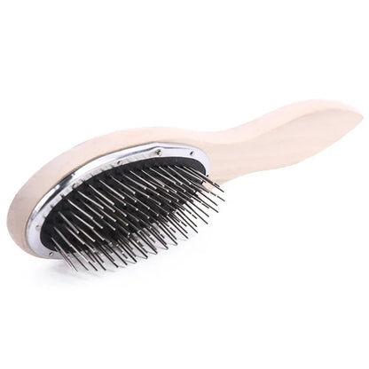Wig Brush & Steel Comb - Professional Anti-Static Detangling Tool for Hair Extensions