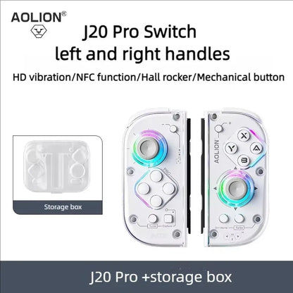Aolion J20 Knight Wireless Gamepad — Motion-Sensing Custom Joystick for NS Joycon, Left & Right Switch Game Accessories