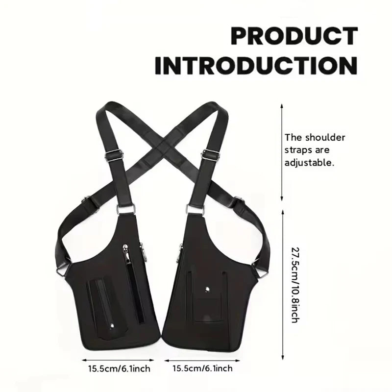 Men's Retro Underarm Bag - Multifunctional Outdoor Cycling & Hiking Shoulder Phone Bag