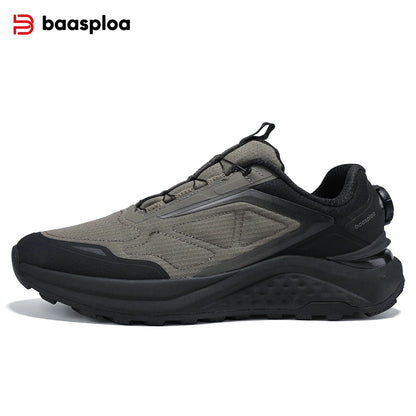 Baasploa Men’s Hiking Shoes – Breathable Outdoor Climbing & Walking Sneakers, Non-Slip & Durable