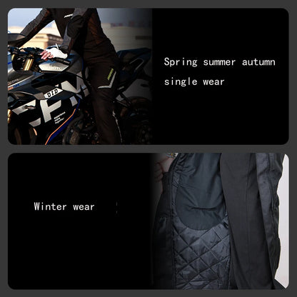 AMU Motorcycle Quick Take Off Pants – Waterproof, Windproof, Thermal Protective Gear for Men & Women
