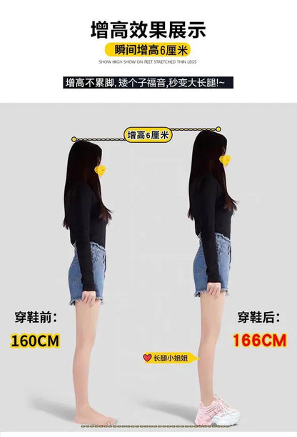 Women's Platform Sneakers - 2024 Spring Fashion Thick Sole Casual Shoes & Tennis Trainers