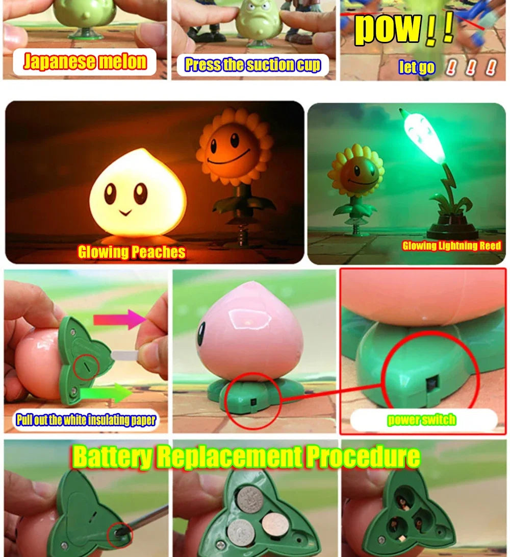 Plants vs Zombies PVZ Pea Shooter Boss Action Figure – Dave Allstar Toy Doll for Kids Gift