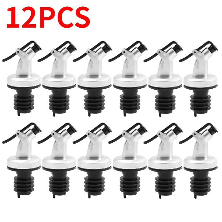 Leak-Proof Oil Bottle Stopper - Food Grade Sauce Nozzle Liquor Dispenser Wine Pourer & Kitchen Seasoning Tool