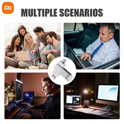 Xiaomi USB 3.2 16TB Flash Drive — High-Speed Metal Pendrive, Waterproof Portable Memory Stick