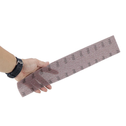 HIFESON Mesh Sandpaper Set 70x420mm Hook & Loop Vacuum Sanding Discs – 400x70mm Abrasive Sanding Block Pads for Wood & Metal