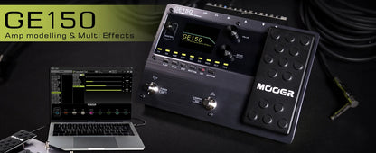 MOOER GE150 Electric Guitar Amp Modeling Pedal – Portable Multi-Effects Processor with Expression & IR Loading