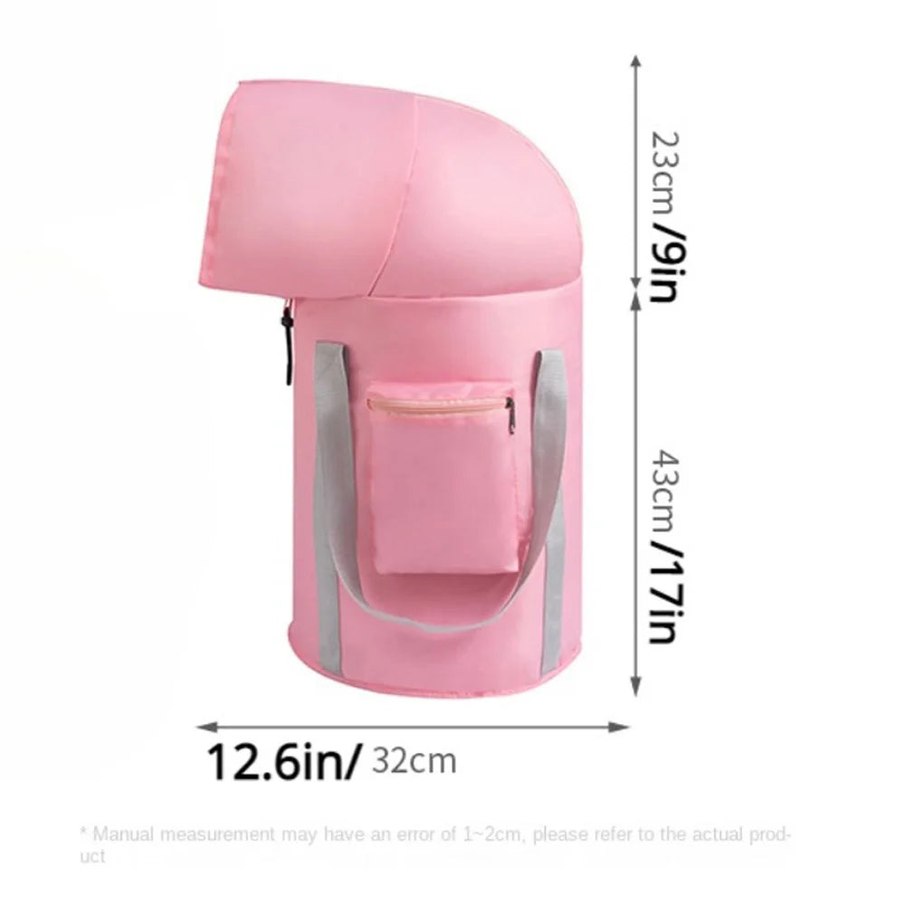Heightened Folding Foot Soak Bucket - Over-Calf Knee Protection, Portable for Home and Travel, 1 Piece Fumigation Foot Wash Bag