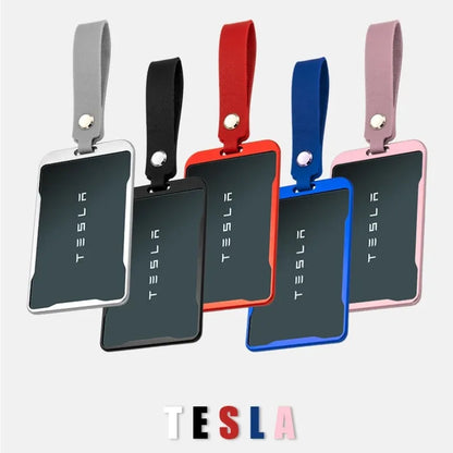 Tesla Model 3 & Model Y Key Card Protector Case – Aluminum Alloy Protective Frame Bezel Holder Tesla Accessories Cover