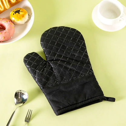 Microwave Cotton Baking Gloves – Anti-Scalding Heat-Resistant Oven Mitts, Non-Slip Insulation for Bakeware