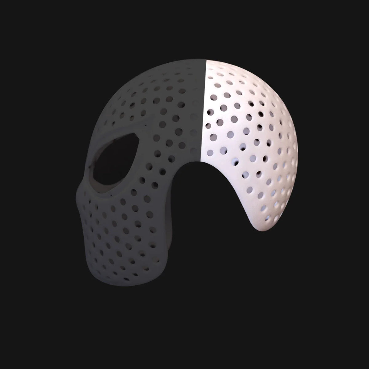 3D Printed Face Shell Mask - Handmade Halloween Costume, Role Play & Parent-Child Dress-Up Gift