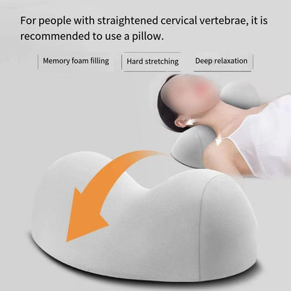 Memory Foam Cervical Neck Pillow – Ergonomic Support Pillow for Spine Protection, Soft Comfortable Sleep Cushion with Removable Cover for Home & Travel