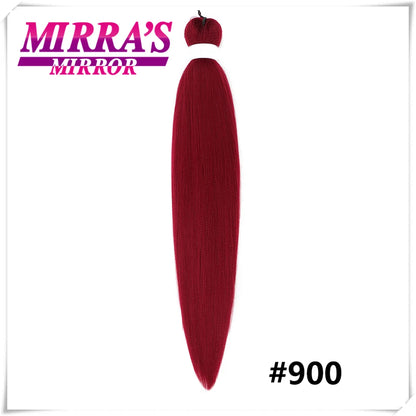Purple Pre-Stretched Yaki Hair Extensions – Soft Synthetic Jumbo Braids for DIY Ponytail in Pink, Grey, Orange, Red & Blue