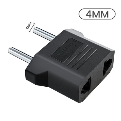 US to EU Plug Adapter - Universal Travel Power Converter for American, China & Korea Plugs 4.0/4.8mm