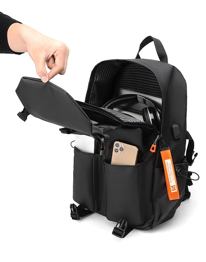Luxury Men’s Backpack — High-Quality 15.6" Laptop Bag, Waterproof Travel & School Backpack, High-Capacity Fashion Bag